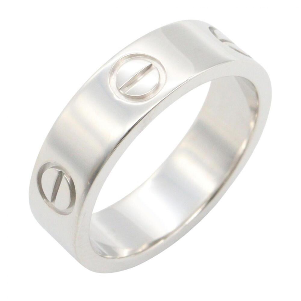 Cartier Love Ring, 18K White Gold (18KWG), Silver Tone, B4084700 (Men's/Women's)
